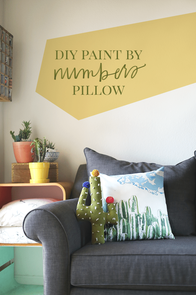 DIY Paint by Numbers Pillow