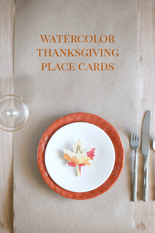 DIY Thanksgiving Place Cards 1