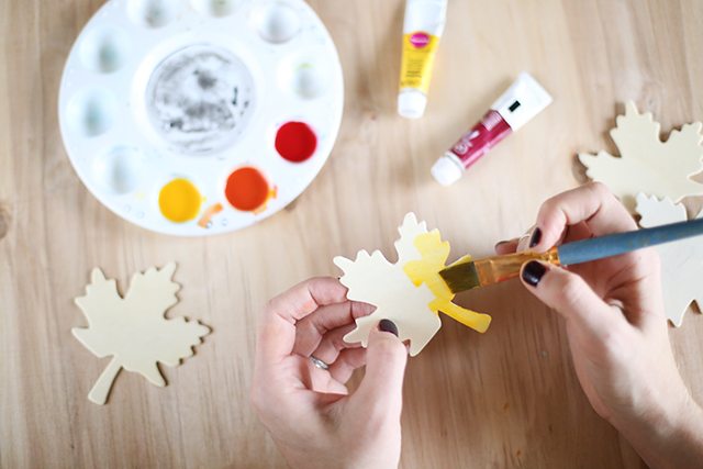 DIY Thanksgiving Place Cards - Step 1