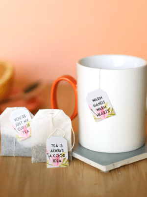 Floral Free Printable Tea Bag Tags thumbnail