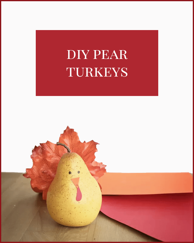 Thanksgiving Turkey Pears