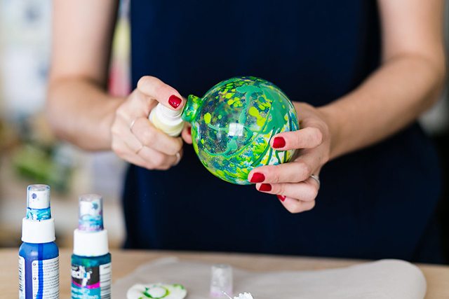 DIY Galaxy and Planet Christmas Ornaments - Step 5