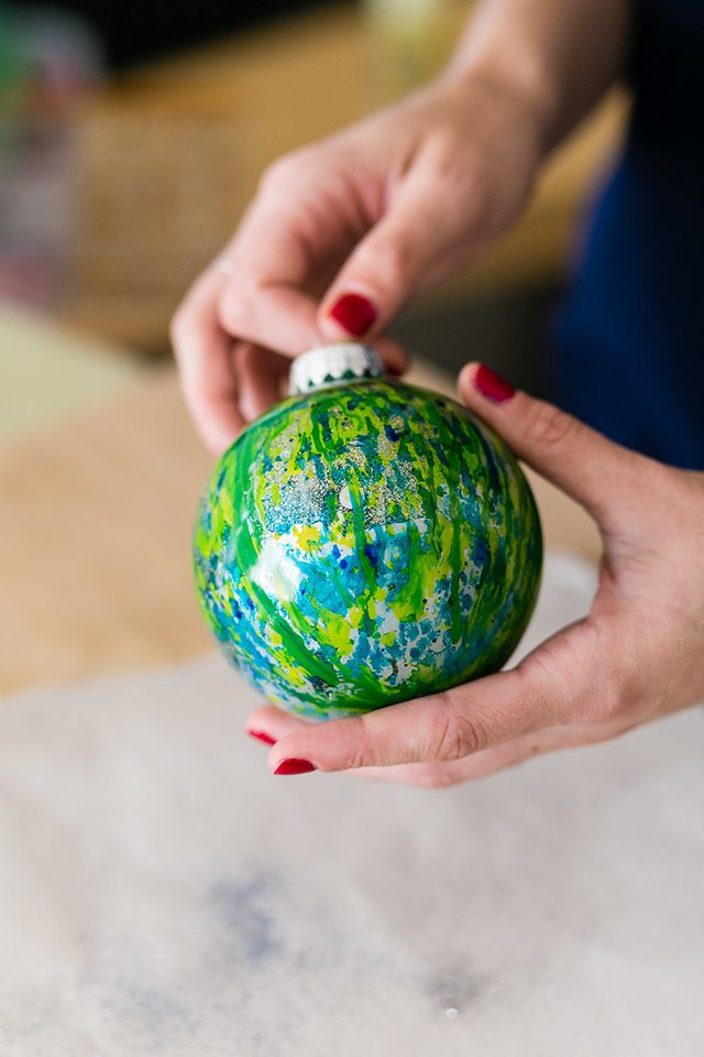 DIY Galaxy and Planet Christmas Ornaments - Step 7