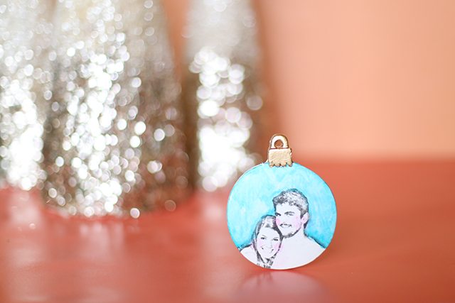 Image Transfer Christmas Ornament Photo Gifts - Painted