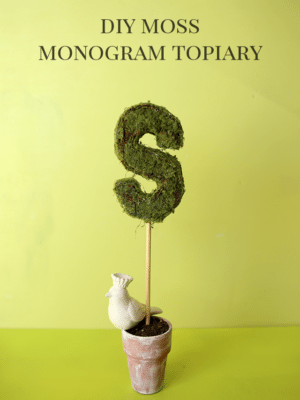 DIY Monogram Topiary – How To-sday thumbnail