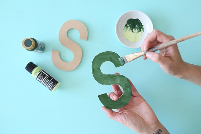 DIY Monogram Topiary - Step 1