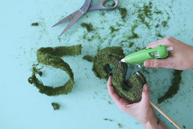 DIY Monogram Topiary - Step 5