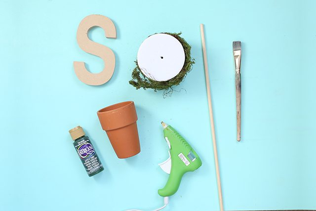 DIY Monogram Topiary - Supplies