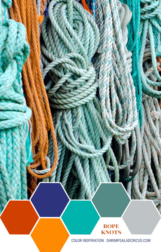 Rope Knots Color Palette - Shrimp Salad Circus