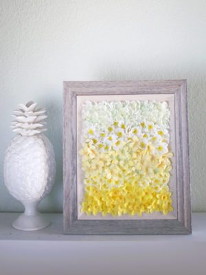 Ombré DIY Floral Wall Art – How To-sday thumbnail