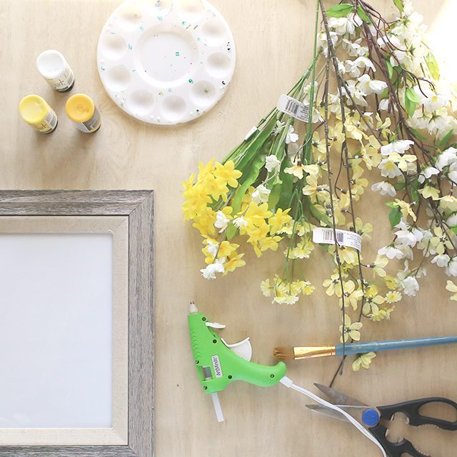 DIY Floral Wall Art - Supplies