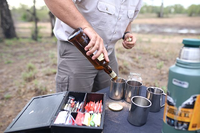 Safari at Kruger Travel Guide - What to Do - Sunrise Coffee Break on Safari at Tintswalo Safari Lodge