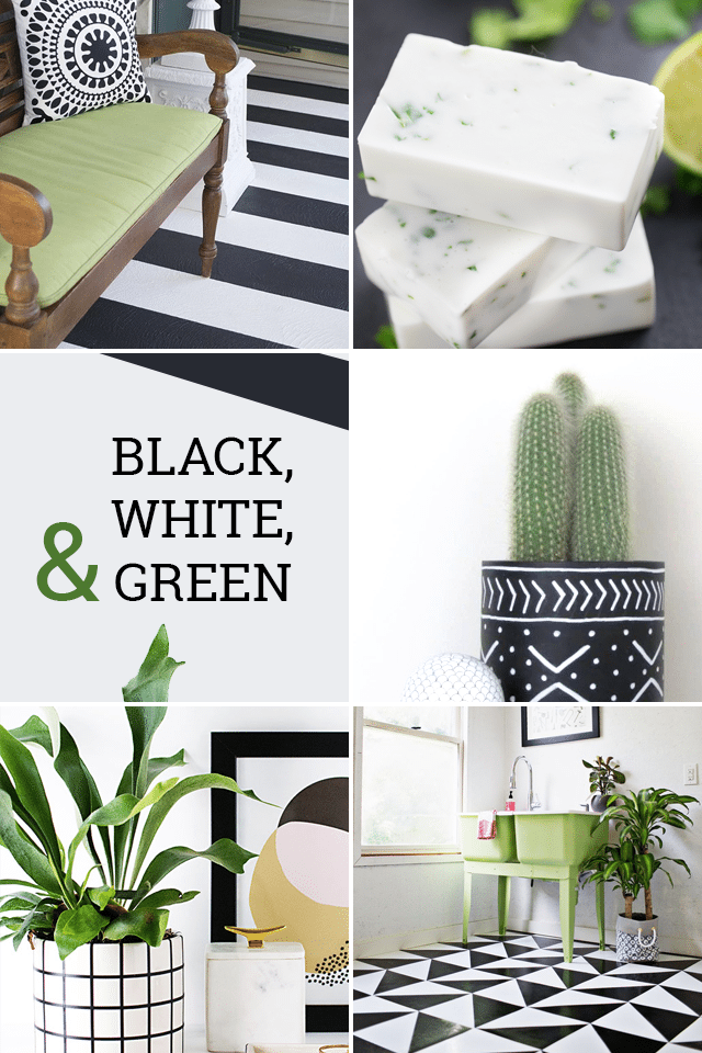 Black Green Modern DIY Projects