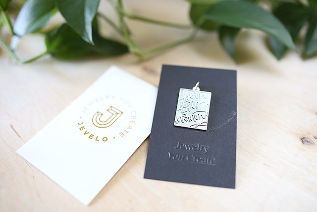 Custom Designed Quote Necklace from Jevelo Jewelry