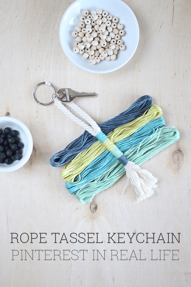 DIY Rope Tassel Keychain - Pinterest in Real Life