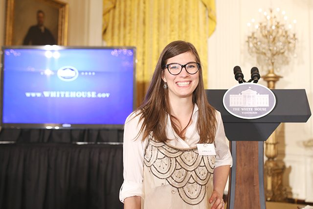 Lindsay Ponta at the Let's Move! Initative at the White House