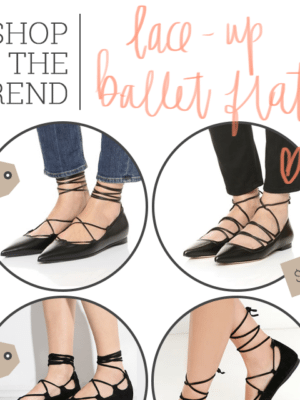Trend Spotting – Lace Up Ballet Flats thumbnail