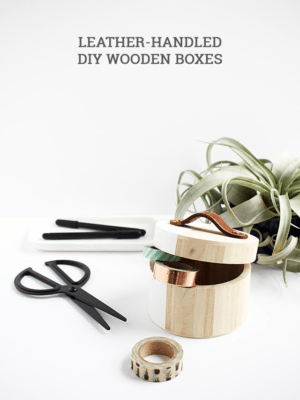 DIY Leather Handles on Boxes – How To-sday thumbnail
