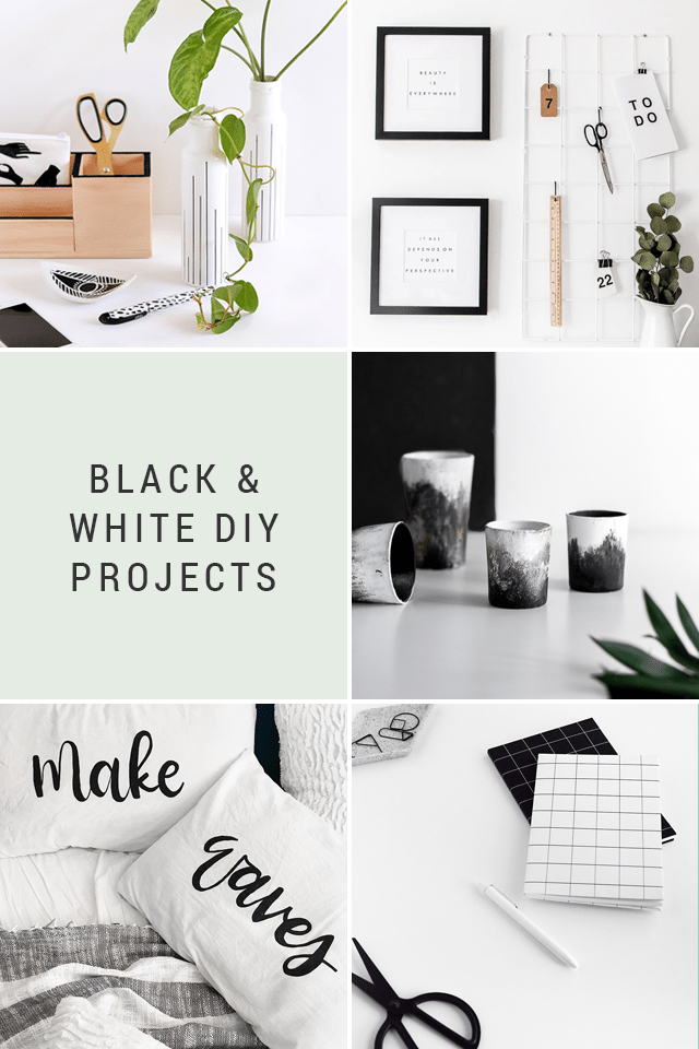 Black & White DIY Projects