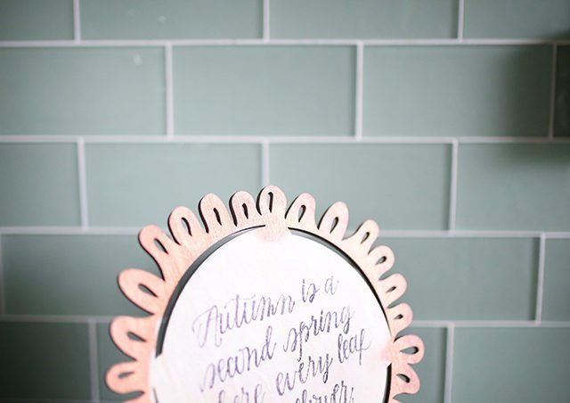 DIY Autumn Quote Sign