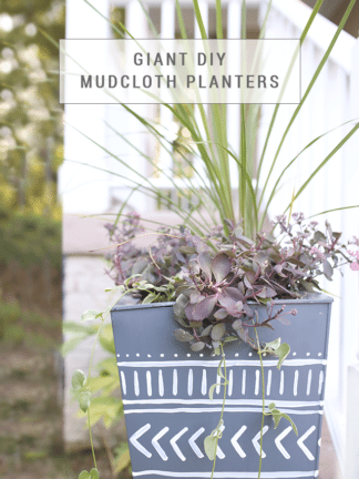 Giant DIY Mudcloth Planter Makeover thumbnail