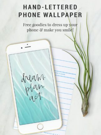 Free Phone Wallpaper – Dream. Plan. Act. thumbnail
