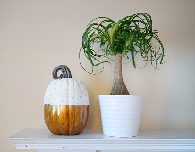 diy-polka-dot-colorblock-pumpkin