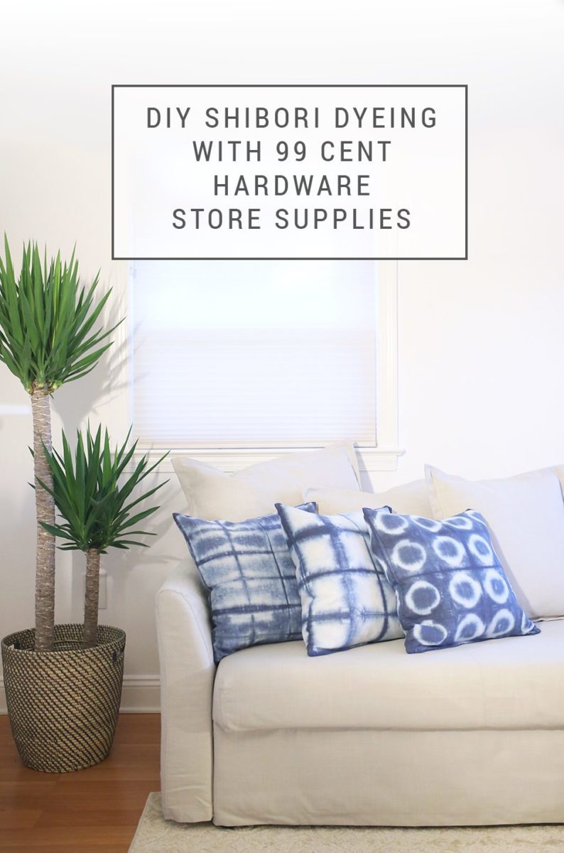 Shibori lumbar hot sale pillow