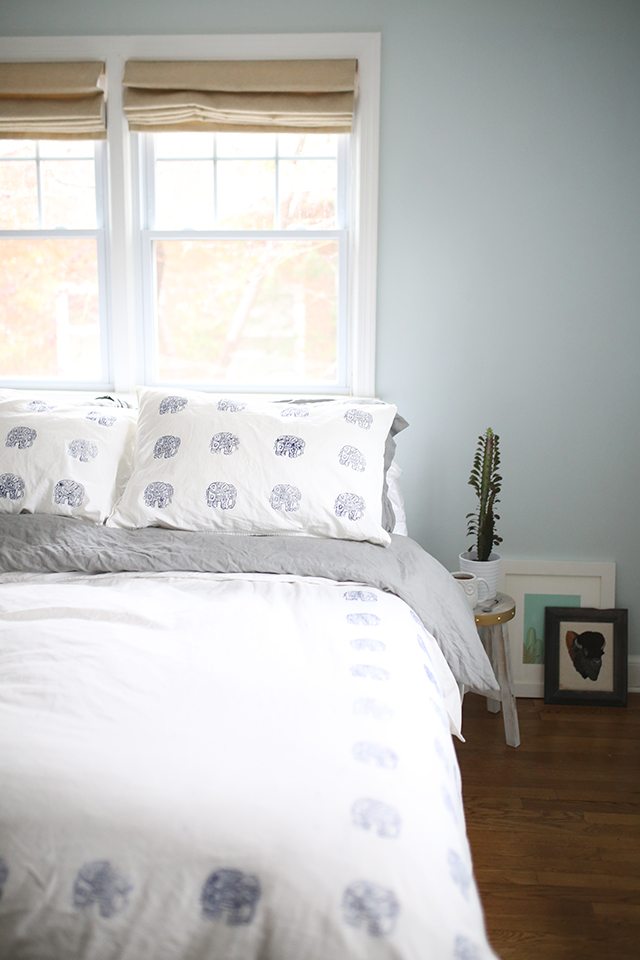 How to Block Print Fabric - Create a custom bedding set!