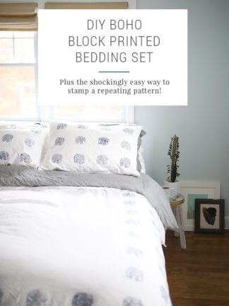 How to Block Print Fabric – DIY Indigo Block Printed Duvet Set – IKEA Hacks thumbnail