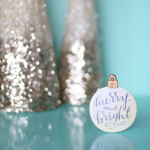 DIY Image Transfer Christmas Ornaments With Free Printable