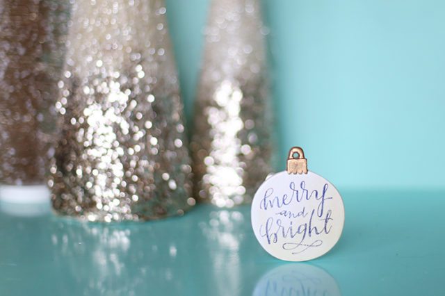 DIY Image Transfer Christmas Ornaments With Free Printable