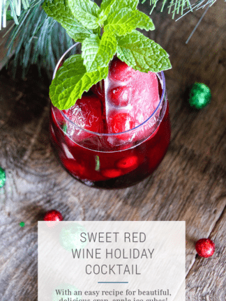 Sweet Red Wine Cocktail Recipe for the Holidays thumbnail