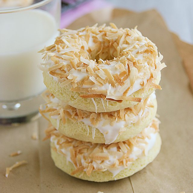 Baked Coconut Donut Recipe by Taste and Tell