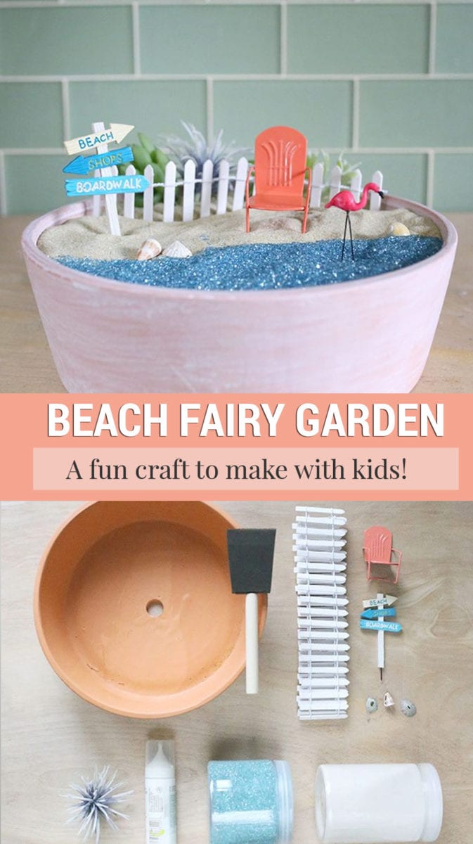 Beach fairy garden