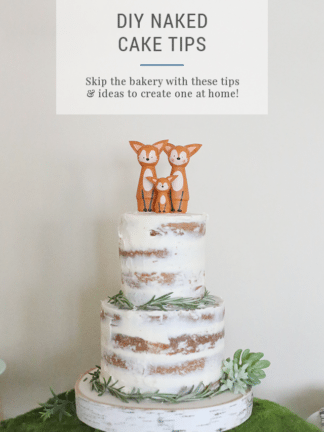 How to Make a DIY Naked Cake for a Party or Baby Shower thumbnail