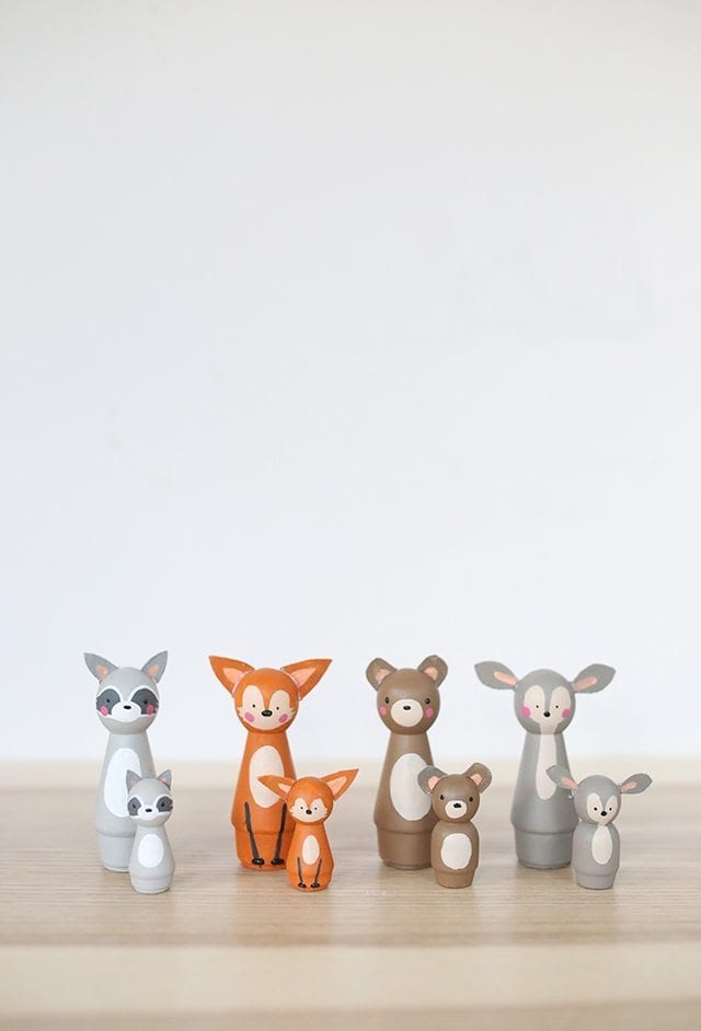 Animal peg dolls discount