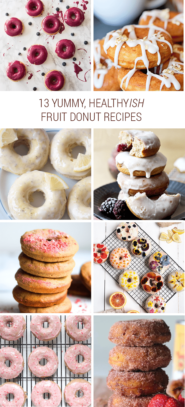 Healthy Fruit Donut Recipe Roundup