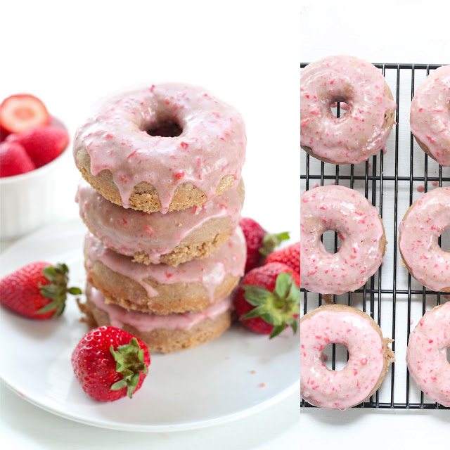 Whole Grain Strawberry Donut Recipe by Eat Good 4 Life