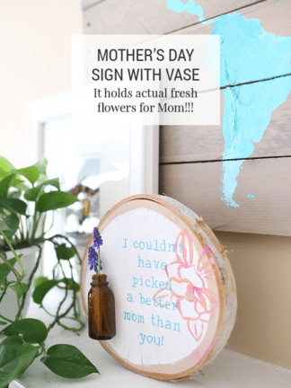 DIY Fresh Flower Sign – Homemade Mother’s Day Gift Idea thumbnail