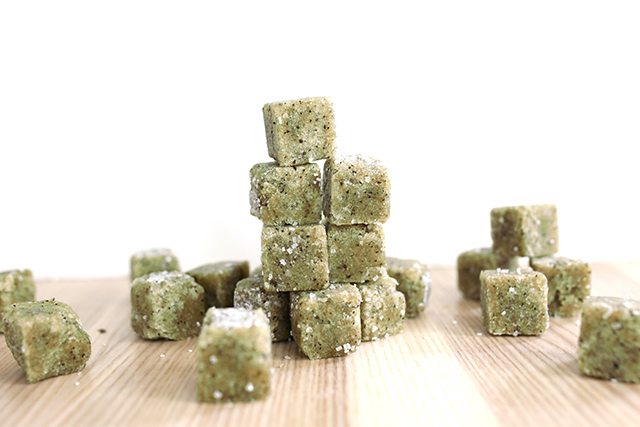 DIY Matcha Green Tea Sugar Scrub Cubes - Bath and Body Tutorial