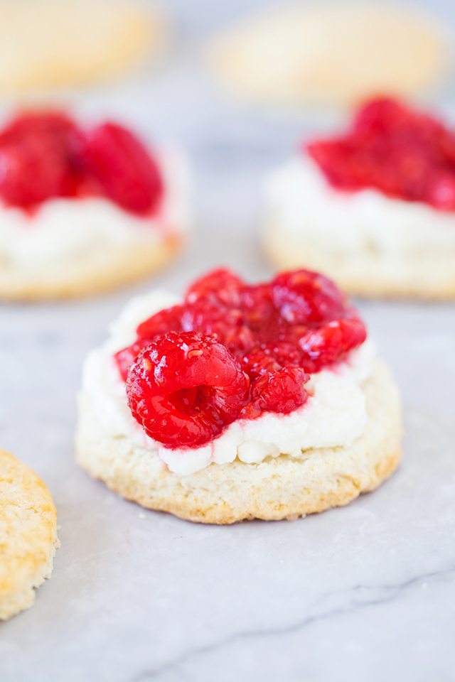 Raspberry Shortcake Recipe From Scratch - Adding the Raspberries