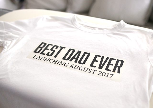 Retro DIY Father's Day Tee Shirt - Step 3