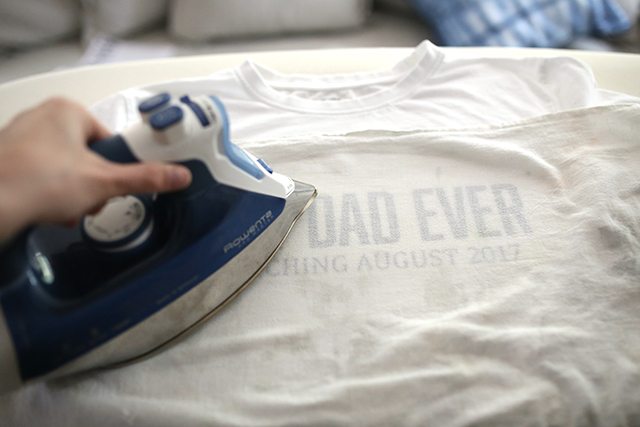 Retro DIY Father's Day Tee Shirt - Step 4