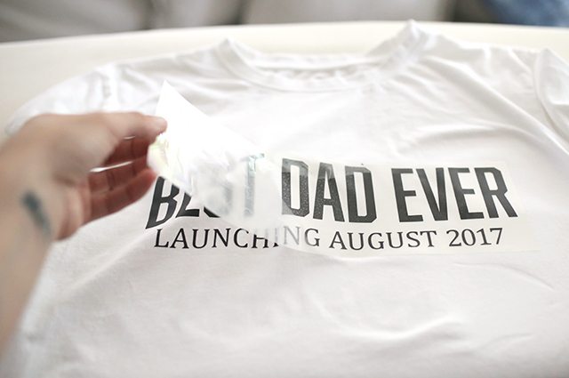 Retro DIY Father's Day Tee Shirt - Step 5