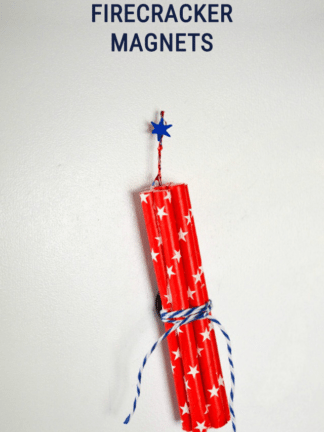 Firecracker Magnet Fourth of July Crafts thumbnail