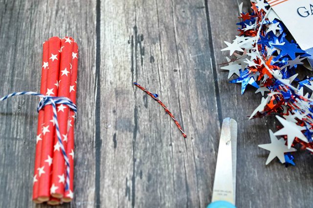 Firecracker Magnet Fourth of July Crafts - Step 3