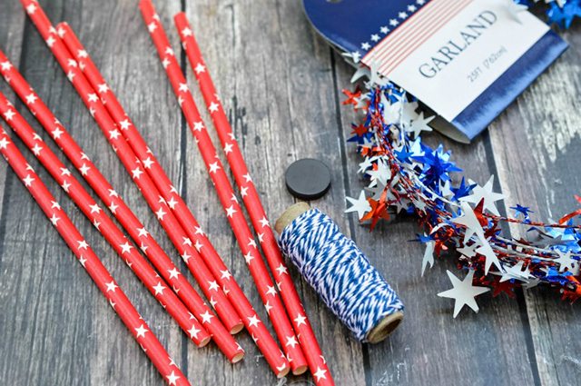 Firecracker Magnet Fourth of July Crafts - Supplies