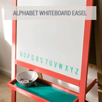 IKEA Hack - Alphabet Whiteboard Easel
