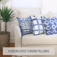 IKEA Hacks - Shibori Dyed Throw Pillows